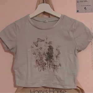 Garage Butterfly Flower Baby Tee